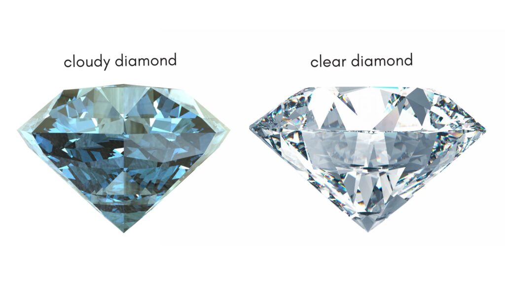 Cloudy Diamond VS Clear Diamond